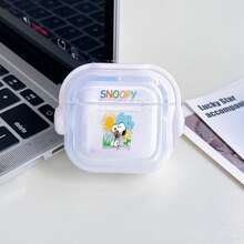 花生史努比花卉太陽AirPods Pro保護殼，可愛復古透明防震殼，附旋轉支架，適用於AirPods 1/2/3/4及Pro/Pro 2代，適合新款AirPods Pro 3，送女友的聖誕襪小禮物 - transparent - 查看 4