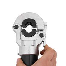 YUNRUX Ø12-Ø28mm Hydraulic Crimping Tool For Composite Pipe And Fittings V Profile Crimp - 藍色 - 查看 3