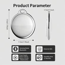 AirTag, Locator, Anti-Lost Device For IOS, Precise Tracking For Keys, Wallet, Pets, Remote Search With One-Way Call - A - View 6