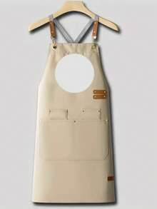 Customizable Chef Apron With Pockets And Adjustable Straps, Customizable Text, Logo, Name, And Graphics, Criss-Cross Design, Suitable For Restaurants, Food Service, And Cafes - Multicolor - View 16