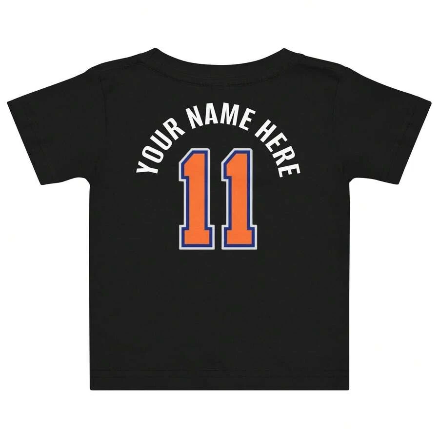 Kids Black Basketball Fan Top New York City Sport Crew Neck, New York Knicks, Family Matching Outfit, Funny Shirts, Boys Clothing - 黑色 - 查看 1