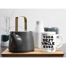 Taza de t de cermica con texto en ingls Best Uncle Ever Worlds Awesome Uncle Funny Gag de - Blanco - Ver 8