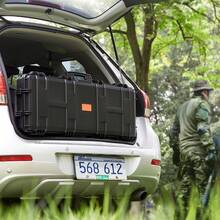 Hard Rifle Case, 3-Layer Fully Protective Foam Rifle Case, 42-Inch Lockable Hard Gun Case With Wheels, IP67 Waterproof And Weatherproof - Black - View 9