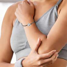 12 Stück Fußball-Armbänder für Kinder, geflochtene Fußball-Sportarmbänder, Sport-Geschenke, verstellbare geflochtene Freundschaftsarmbänder, für Geburtstags-Sport, Jungen- und Männerpartys - Übersicht 4