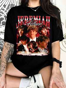Jeremiah Fisher Wedding Shirt, TSITP Fan T-Shirt, Retro Bootleg T-Shirt, Team Jeremiah Aesthetic Shirt, Movie T-Shirt, Vintage Bootleg T-Shirt - Black - View 1