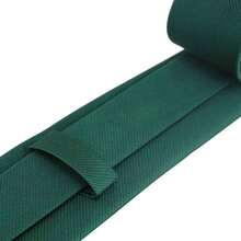Set Of 3 Light Gray Ties For Groomsmen, Weddings, And Events - Emerald Green - View 6