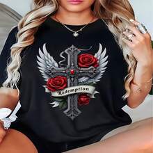 W T-shirt - Negro - Ver 1