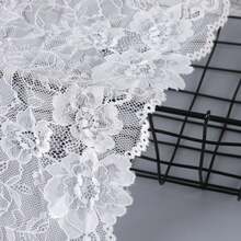 2 Yards French Vintage Rose Lace Trim, Black And White Colors Available, DIY Clothing Decoration Accessories - Lace Trim - View 5