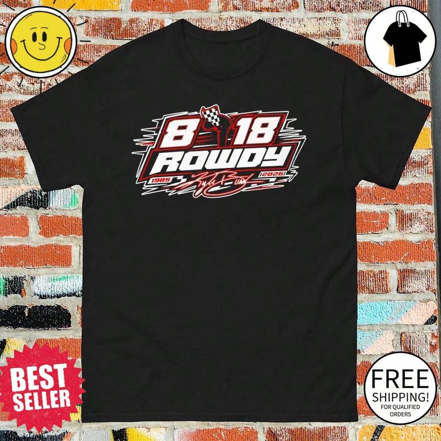 Kyle Busch Rowdy Tribute 8 18 1985 2026 Signature Shirt,Summer Tops Women,Tops For Women,Shirt,Summer Outfits. Men Summer Outfits. - Black - View 1