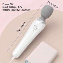 Alat Pijat Genggam Portabel, Alat Pijat Berputar 180°, 5 Kecepatan yang Dapat Diatur, Dapat Diisi Ulang USB, Cocok untuk Pijat Bahu, Punggung, Pinggang, dan Kaki, Hadiah Unisex, Perlengkapan Perjalanan Penting - A - View 11