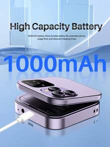 SERVO I16 Pro Mini Ponsel Lipat 2G GSM Dual SIM Panggilan Cepat Pemutar Video Jack Earphone 3.5mm FM Ponsel Lipat - Hitam - View 8