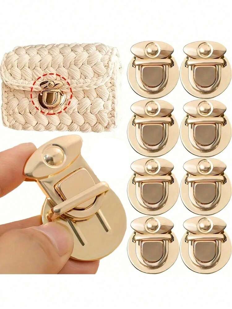 Metal Lock Clasp, Suitable For Handbags - DIY Handmade Snap Fastener, Closure Accessory For Wallets And Handbags - Multicolor - View 7