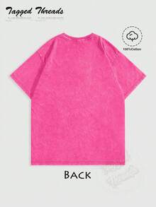 100% Cotton Vintage Butterfly & Moth Shirt Cottagecore Aesthetic Tee, Nature Lover Gift Comfortable T-Shirt Unisex Women's & Men's Campus Daily Wear - Washed T - Red - 查看 2