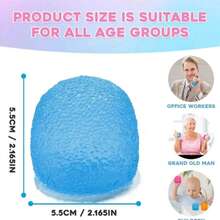 Cute Candy Squishy Toy, Jelly Sugar Ball Stress Relief Fidget, Soft Squeeze Sensory Toy For Kids & Adults, Kawaii Mochi Squishy Desk Toy, Anxiety Relief Hand Toy, Party Favor, Cute Candy-Inspired Decompression Toy. - Candy(Blue) - 查看 3