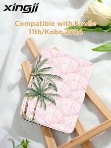 1個椰子殼圖案 Kindle 保護殼，全方位覆蓋保護殼，防震、防塵，柔軟 TPU 材質，四角氣墊吸震保護套，相容於 Ko-Bo、Kindle Paperwhite 第11代 2021、Kindle (第11代) 2022年上市、Kindle (第11代-2024年上市) (6英吋)，完美貼合保護您的閱讀設備 - 彩色 - 查看 3