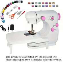 1pc Beginner Sewing Machine, Mini Portable Sewing Machine, Suitable For Beginners, A Complete Set Of Quick Home Fabric Repair Tools, Also A Great Helper For DIY Craft Enthusiasts. - Multicolor - View 16