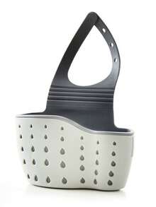 1pc Double Layer Kitchen Storage Basket, Adjustable Sink Hook, Silicone Faucet Drainer Basket, Drill-Free Bathroom Shelf, Storage Box With Quick Drainage System, Suitable For Storing Sponges, Soap, Rags, Brushes And Other Kitchen/Bathroom Supplies - Hang - View 10