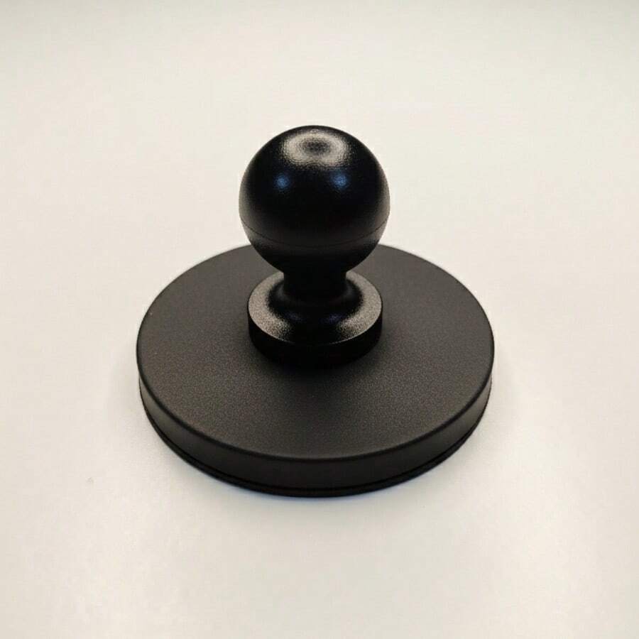 66mm Magnet Ram Mount Base With 1" Ball Head For B Size Double Socket Arm For Phone Action Camera Magnetic Support Stand - View 1