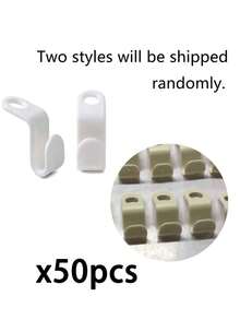 1/25/50/100pcs White Hanger Connector Hooks,Magic Hanger Hooks, Heavy Duty Cascading Connector Hooks,Space Saving Hanger Extenders For Organizing Clothes In Closet Decorations Decor Festival Decor Room Decor Home Decor Pants Shoes Jeans Boots Skirt - Multicolor - View 15