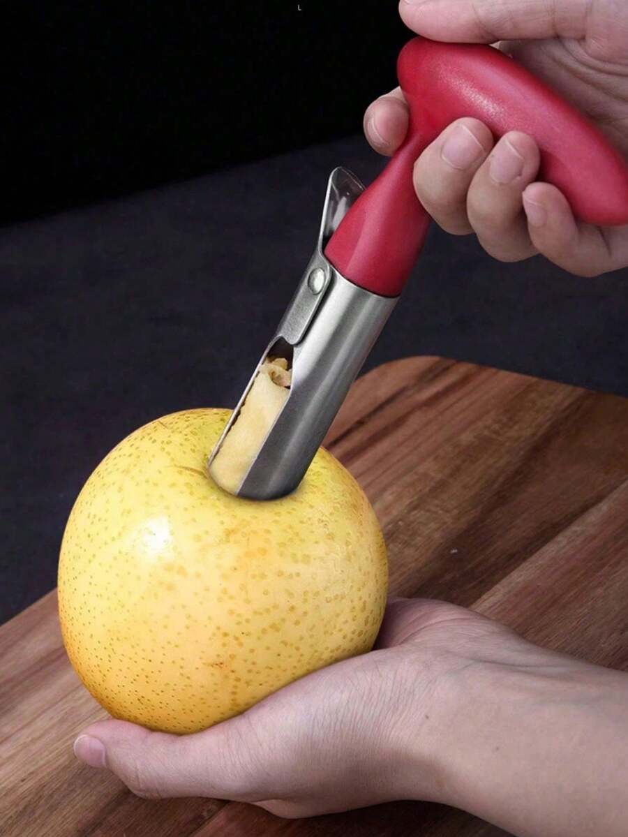 Fruit Corer & Pitter, Multi-Functional Corers And Pitters Remover Set, Stainless Steel Core Seed Remover Tool Compatible With Apple, Pear, Cherry, Jujube - Multicolor - View 1