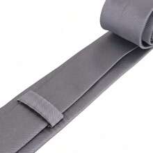 Set Of 3 Light Gray Ties For Groomsmen, Weddings, And Events - 銀灰 - 查看 6
