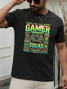 Camisetas de talla grande para hombre - Negro - Ver 1