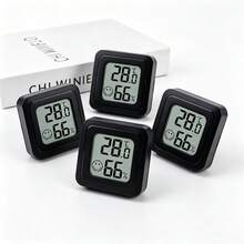 1/2/3pcs Mini Indoor Thermometer Hygrometer, High Precision Temperature Monitor, Humidity Meter, Comfort Indicator, Digital Display, Suitable For Home, Office, Reptile Habitat, Wine Cabinet - Thermometer and Hygrometer - View 11