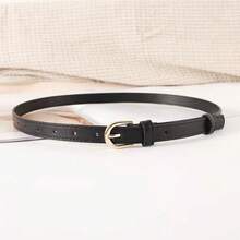 Coffee Color Belts With Buckle - Black - View 14