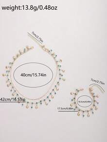 Dây chuyền hình bướm đính đá Zirconia cao cấp tinh tế, kiểu dáng choker hai lớp thanh lịch dành cho nữ, phù hợp cho các bữa tiệc và đám cưới. - Màu xanh nhạt - Xem 2