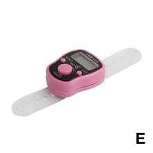 5-Color Finger Counter, Electronic Reading Marker, LED Digital Counting Tool - Beige - View 2
