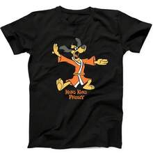 Camiseta Negra Divertida con Diseño de Dibujos Animados Retro - Negro - Ver 1