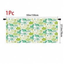 1pc, Home Decor, Floral Pattern Printed Table Skirt, Kitchen Small Curtain, Kitchen Cabinet Cover, With Curtain Holes, Easy To Hang, Rectangular, Machine Woven, Machine Washable, Kitchen Decoration And Accessories, Perfect For Kitchen Cabinets And Home Decor - Multicolor - View 18