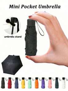 Ô dù gấp mini 5 cánh, chống gió, chống mưa, chống tia UV, nhỏ gọn, thích hợp cho trường học, văn phòng, nhà cửa và du lịch. - Nhiều màu - Xem 1