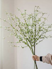 ZaiYe 1PC, High Quality Artificial Snow Willow Flowers, Home Decoration, Tabletop Decoration, Kitchen Bedroom Decoration, Engagement And Wedding Decoration, Spring And Summer Decoration, Winter Decoration - Multicolor - View 7