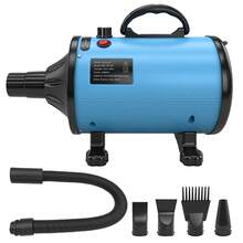 Blue Portable Pet Hair Dryer 2000W Blower For Dog Cat Grooming - EU F Type Plug(220-240V) - View 3