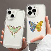 50 hojas de pegatinas transparentes de PET con patrón de mariposa vívido, duraderas e impermeables, calcomanías decorativas para arte y scrapbooking - 50 unidades - Ver 9