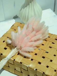 60/120/240入 波希米亞風人造花飾 兔尾芒草 多色蒲公英花 家居婚禮辦公室咖啡廳裝飾 情人節母親節禮物 - 淺粉色 - 查看 3