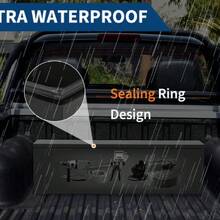 Black Steel Truck Bed Tool Box Heavy Duty Waterproof Metal Toolbox Organizer With Lock And Key, - Powder-coated Black Orange Peel Texture - 2025 Model - View 9