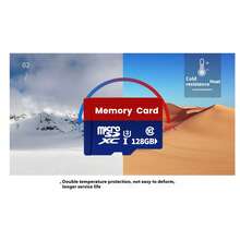 1PC TF Memory Card High Capacity 256GB, 128GB, 64GB, 32GB High-Speed SD Card Compatible With Computers, Digital Cameras, Audio Systems, Dashcams, And Smartphones - Red and Blue - View 9