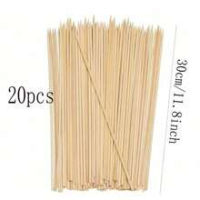 20/50/80/100pcs Flower Bouquet Bamboo Sticks, Suitable For Flower Arranging, DIY Crafts And Home Decor - Great For Supporting Fresh Flowers, Valentine's Day Decor, Handmade Flowers, Also Suitable For Outdoor Barbecue - Beige - View 13
