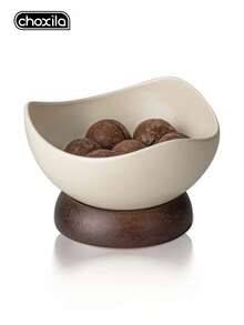 choxila 1 pieza Bol de postre retro con base de madera, plato para frutos secos, bandejas para aperitivos, platos para dulces, bandeja para joyas, bol para ensalada de frutas y yogur, plato pequeño para ingredientes, bol de postre reutilizable multifuncional para el hogar, restaurante, cocina, camping, Ramadán - tazón de postre - Ver 13
