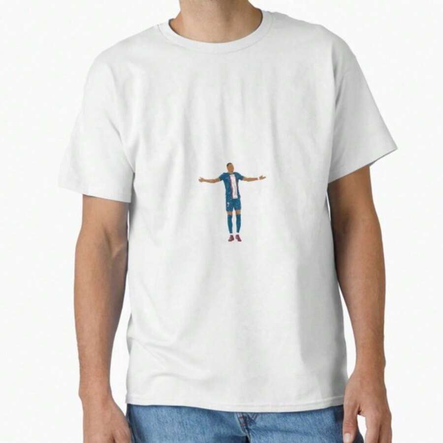 1 pieza KYLIAN MBAPPE 10 - Camiseta Oversized de Tres Estrellas 180g 100% algodón - Blanco 31 - Ver 1