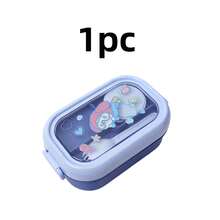1pc Lunch Box - Pink - With Utensils, Bento Box With Spoon, Microwave Adult Lunch Box, Insulated Bento Lunch Bag, With Sauce Container, Stackable Food Storage Container Set - Multicolor - View 14