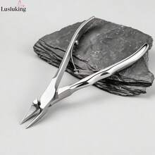 LUSLUKING 1件專業級嵌甲剪，不鏽鋼精準指甲修剪器，附彎曲夾口，適用於厚趾甲，美甲師必備 - 彩色 - 查看 9