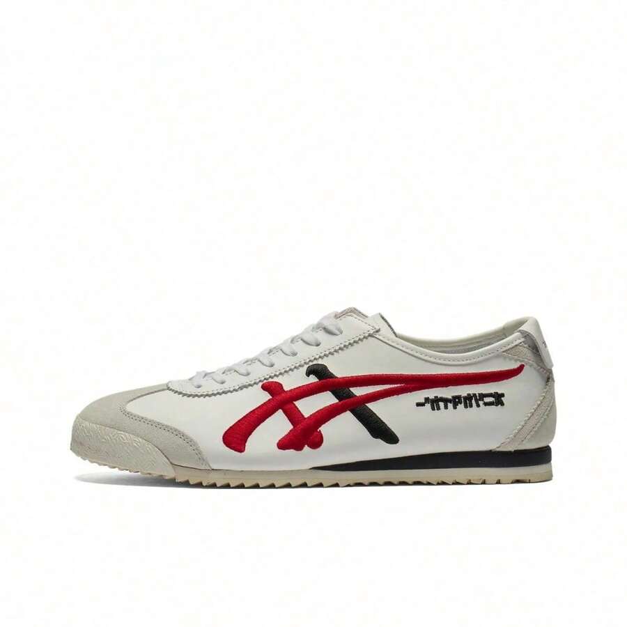 Onitsuka Tiger Scarpe Casual Basse Mexico 66 NM, Comode, Morbide, Antiscivolo, Unisex, Bianco/Rosso - 1183C320-101 - 查看 1