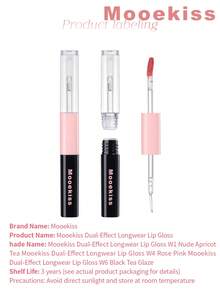 Mooekiss Lipstik dua ujung dengan berbagai efek, cocok untuk penggunaan makeup sehari-hari, bisa dijadikan hadiah untuk pacar. - W4 - View 8