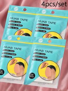 1件/5件/10件 女用頭巾固定膠帶 自黏式安全膠帶 多功能便利雙面膠帶 強力加寬安裝膠帶 適用於衣物、胸罩、皮膚產品 - 彩色 - 查看 16
