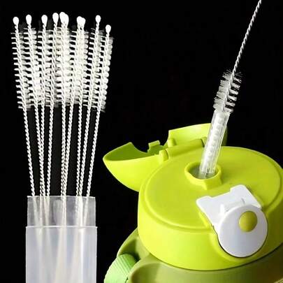 2/5 Piezas Cepillos de Limpieza Reutilizables para Tazas y Pajitas, Acero Inoxidable Extra Largo, Adecuado para Tubos de 40/30/20 Oz & 10mm, Limpiador de Botellas y Pajitas, Cocina Hogar Camping, Cocina, Cocina & Hogar, Artículos del Hogar