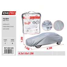 Silver Multi-Size Car Cover, Lightweight Wear-Resistant Vehicle Protector, UV & Dust Protection, Elastic Hem Design, Suitable For Sedans SUVs, Guard Against Light Rain & Snow For Daily Car Protection - Silver - View 14