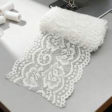 5 Yards Wide Elastic Floral Lace Trim 10cm, Suitable For Clothing Sewing, Lingerie, DIY Handmade Decoration Elastic Lace Band - B - View 19